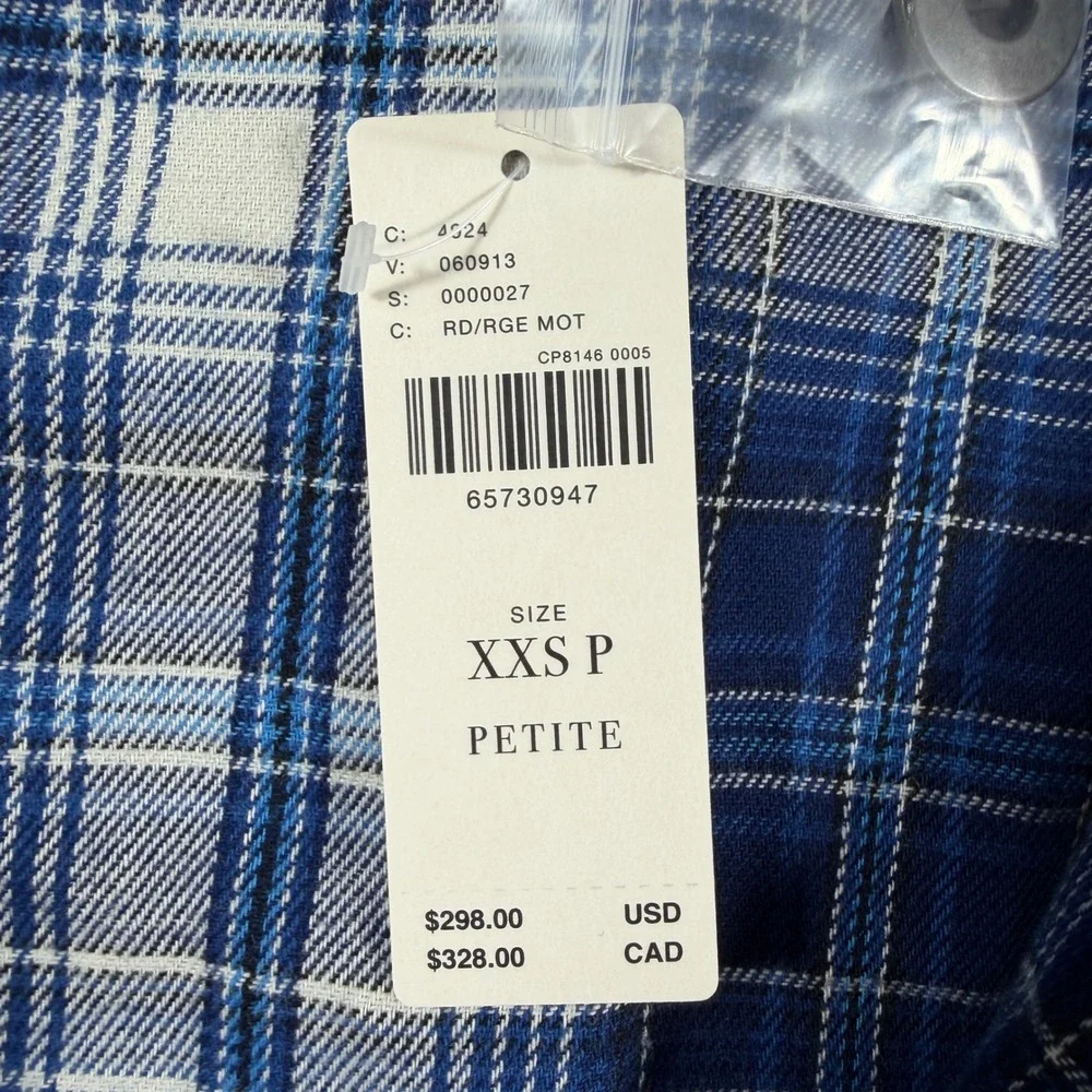 NWT Pilcro Anthropologie Sherpa Fleece Southwestern Jacket XXSP Flannel‎ Liner